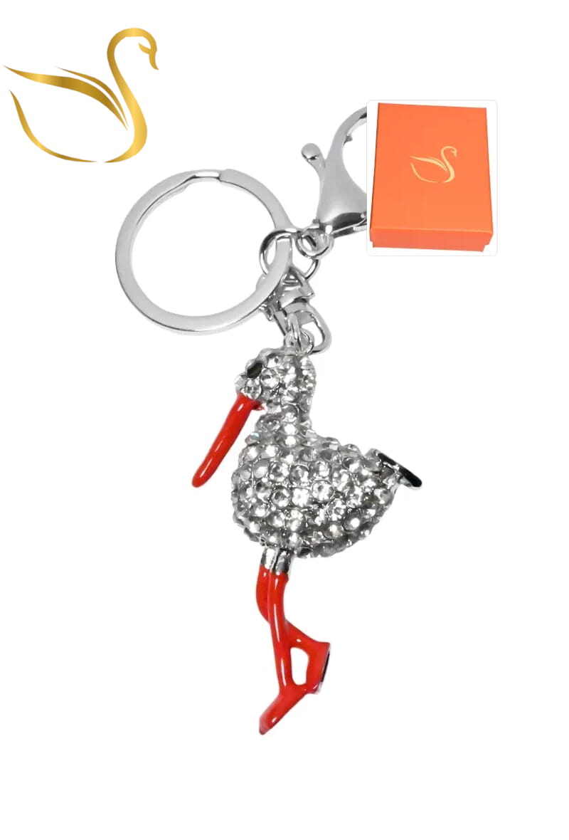 Mayorista Emma Fantaisies - Llavero cigüeña caja de regalo charms para bolso