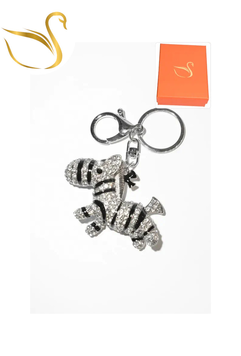Wholesaler Emma Fantaisies - Zebra gift box keychain