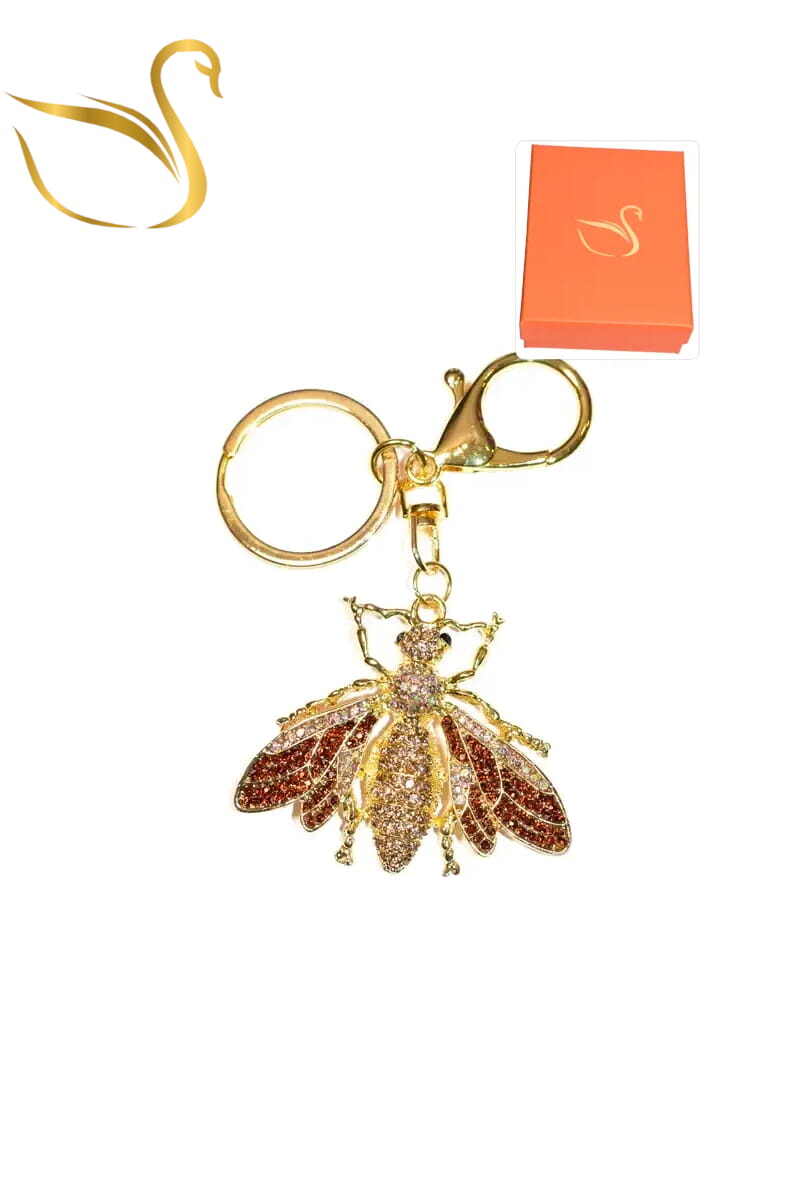 Wholesaler Emma Fantaisies - Bee gift box keychain