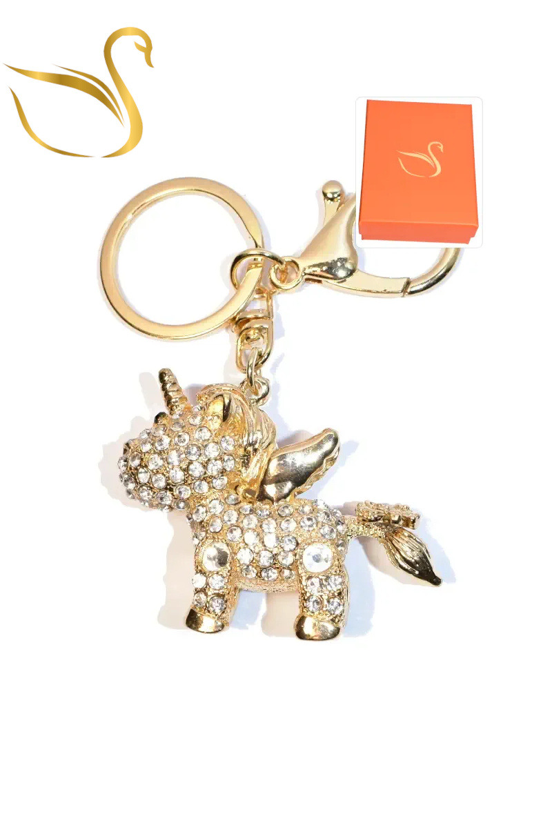 Wholesaler Emma Fantaisies - Unicorn gift box keychain