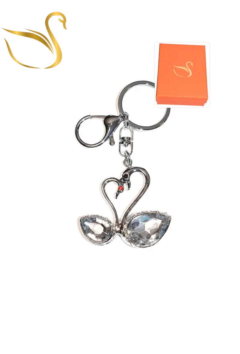 Wholesaler Emma Fantaisies - Swan gift box keychain