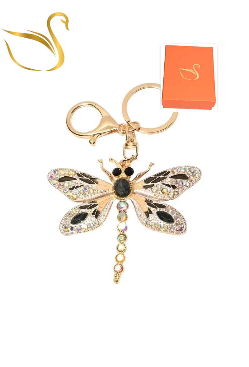Wholesaler Emma Fantaisies - Dragonfly gift box keychain