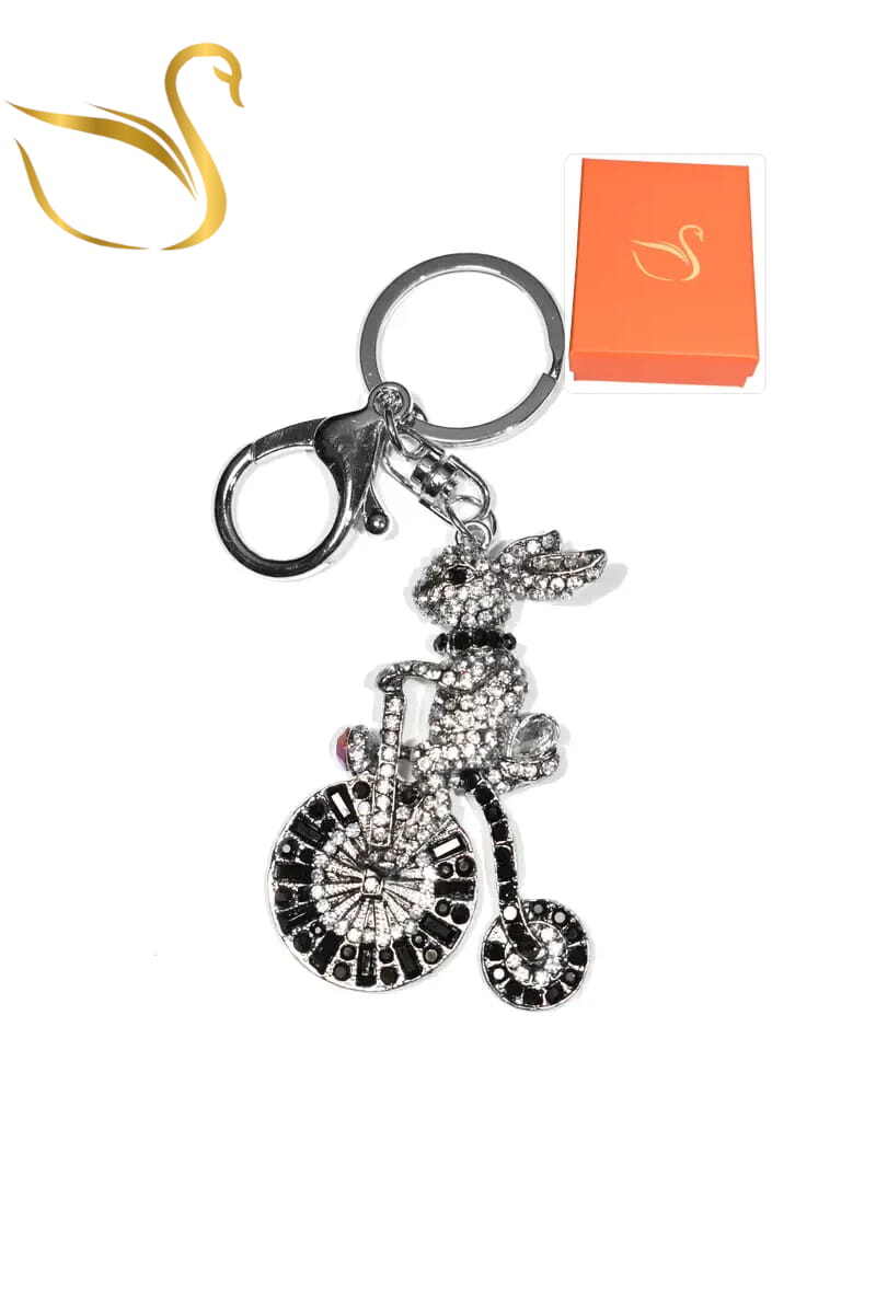 Mayorista Emma Fantaisies - Llavero Caja de regalo conejo bicicleta