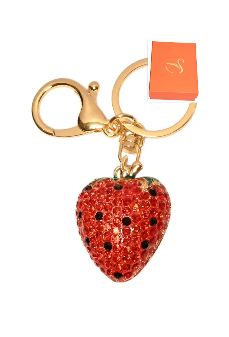 Wholesaler Emma Fantaisies - Keychain strawberry gift box bag hanger