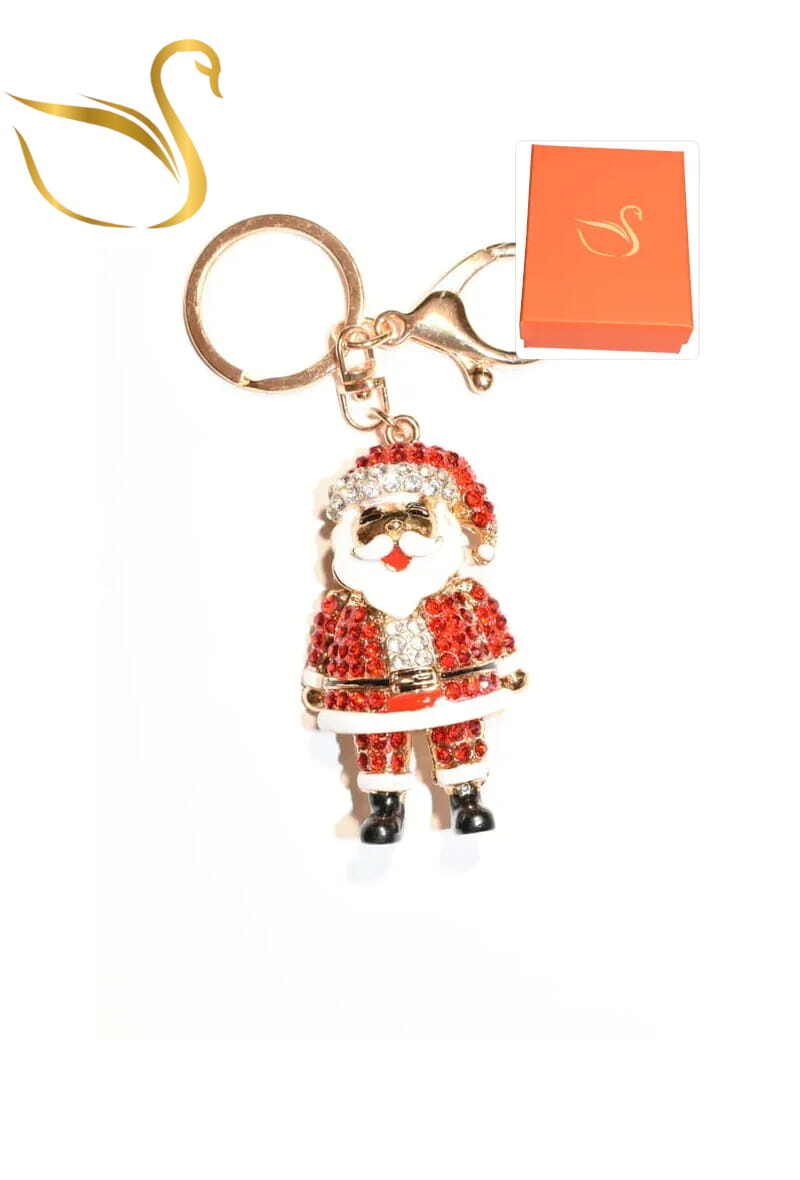 Mayorista Emma Fantaisies - Llavero caja de regalo Papá Noel