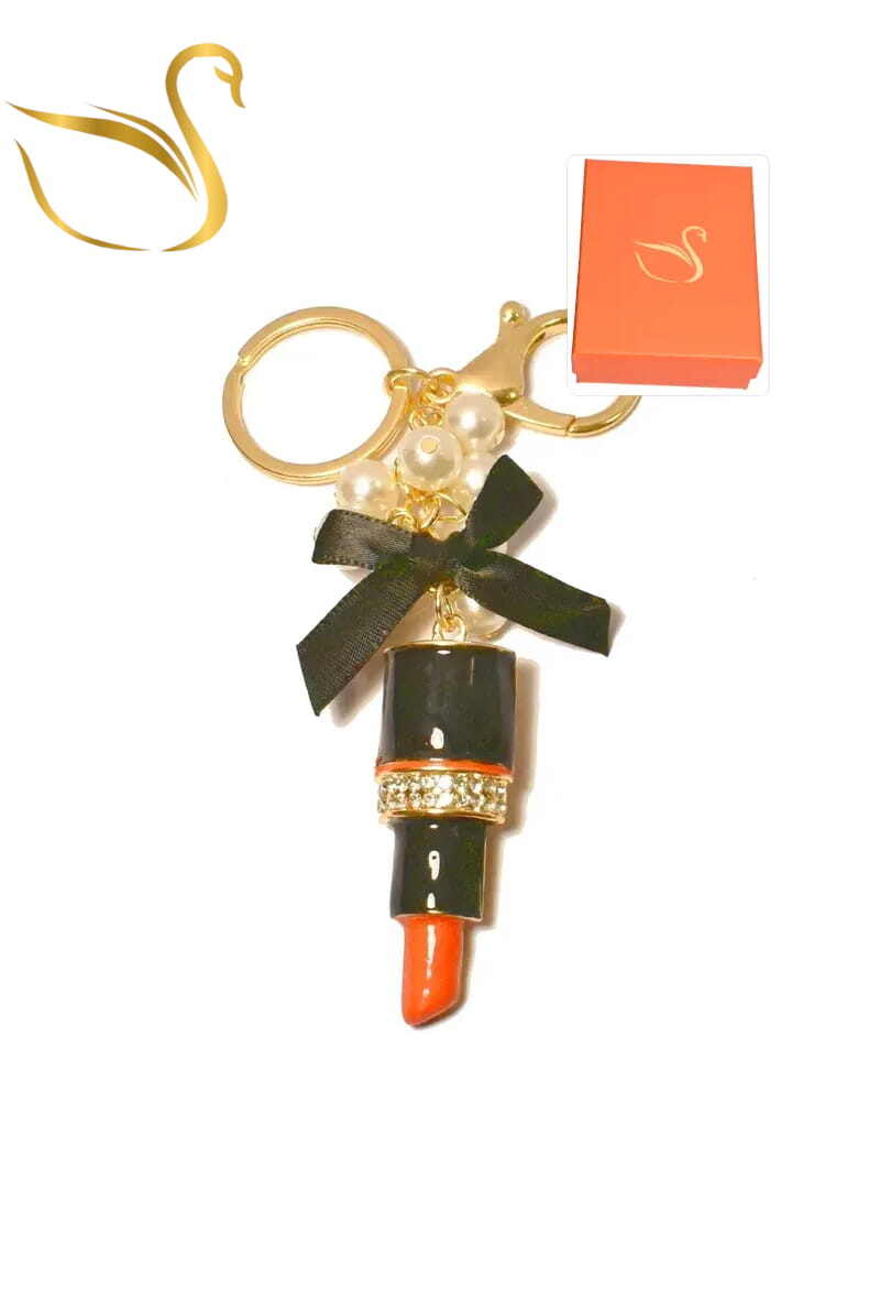 Wholesaler Emma Fantaisies - Lipstick red gift box keychain