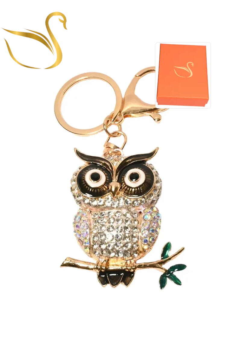 Wholesaler Emma Fantaisies - Owl gift box keychain