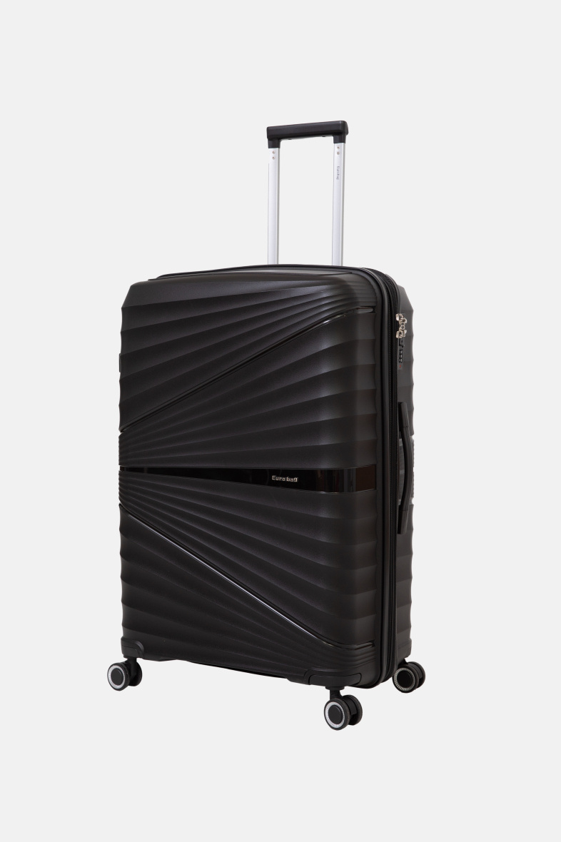 Wholesaler EUROBAG - BLACK POLYPROPYLENE SUITCASE
