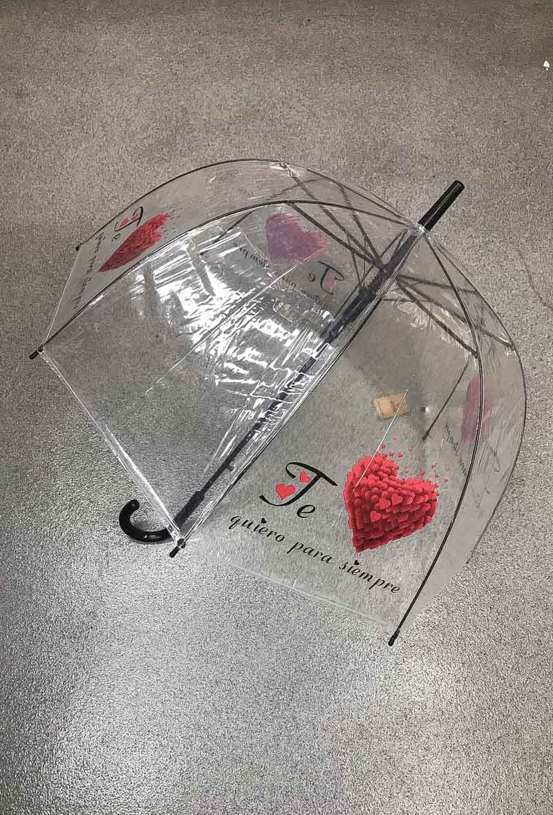 Wholesaler Feelmoon - TRANSPARENT UMBRELLA WITH PRINTS