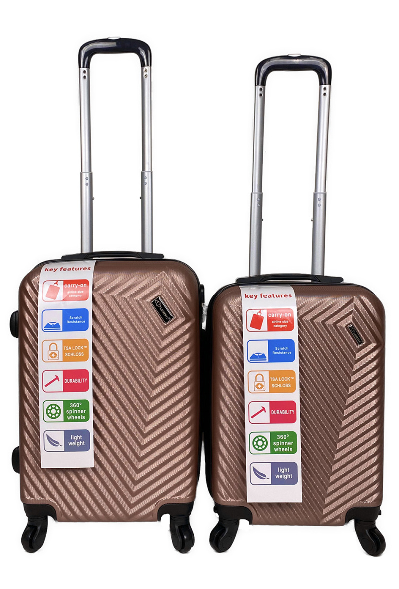 Grossista Laurent L® - CAVALCADE: Set di 2 trolley cabina in ABS.