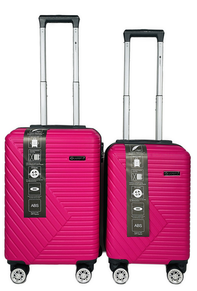 Grossiste Laurent L® - WALKY : Lot de 2 valises cabines en ABS.