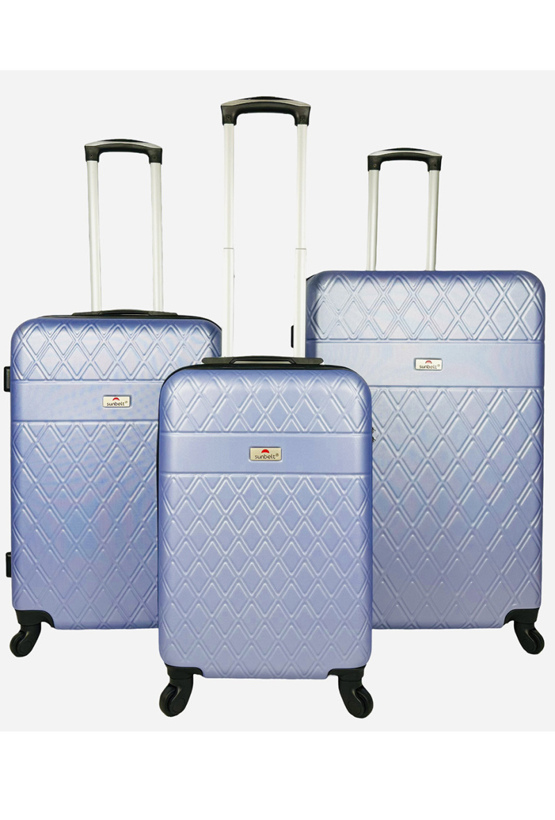 Grossista Sunbelt® - SET DI 3 VALIGIE IN ABS: CANNAGE (SB-283) L