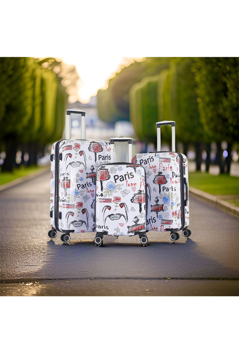 Wholesaler HELIOS® - SHIELD: Set of 3 reinforced ABS suitcases. (JADE)