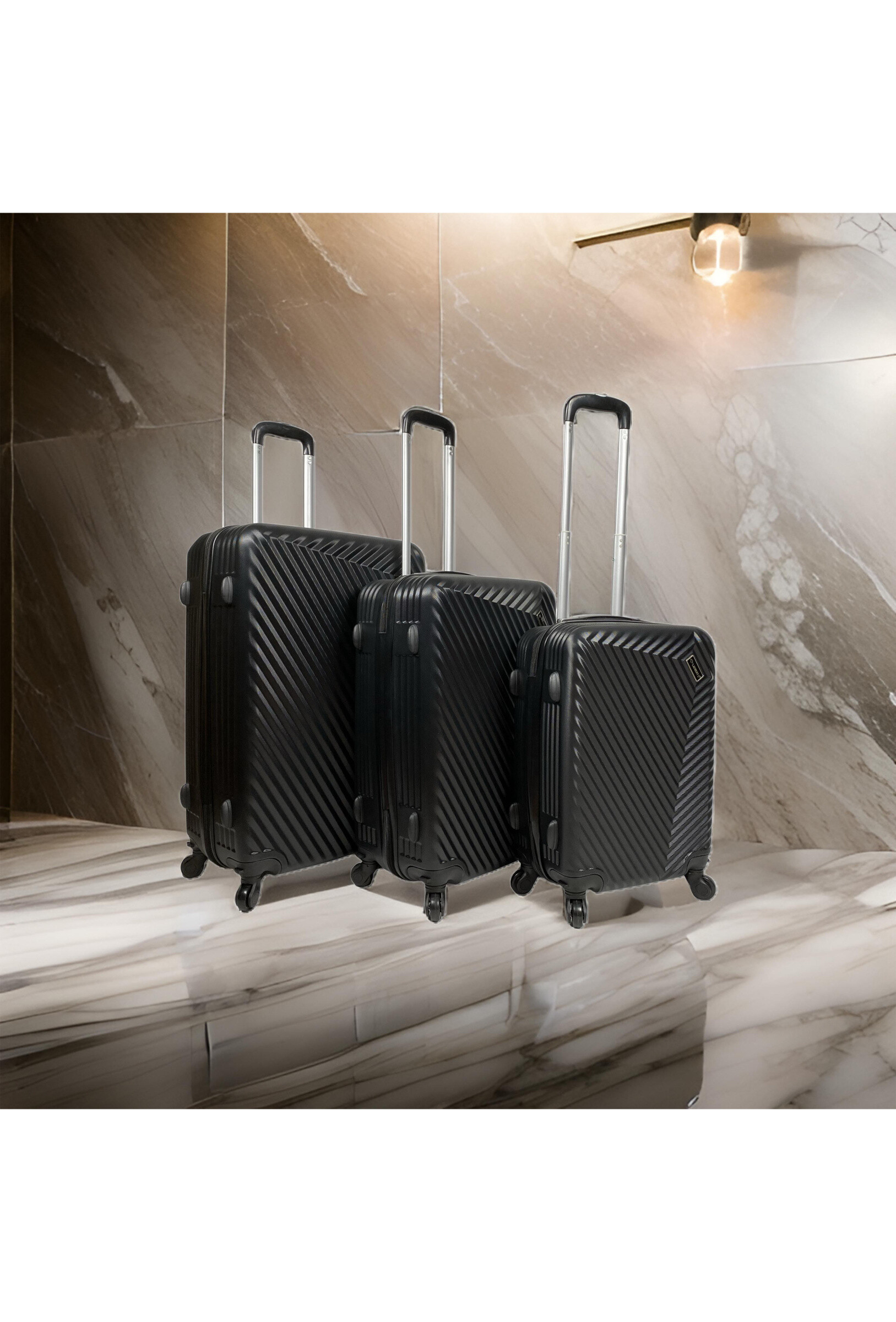 Wholesaler HELIOS BAGAGES - CAVALCADE: Set of 3 ABS suitcases. (8079)N