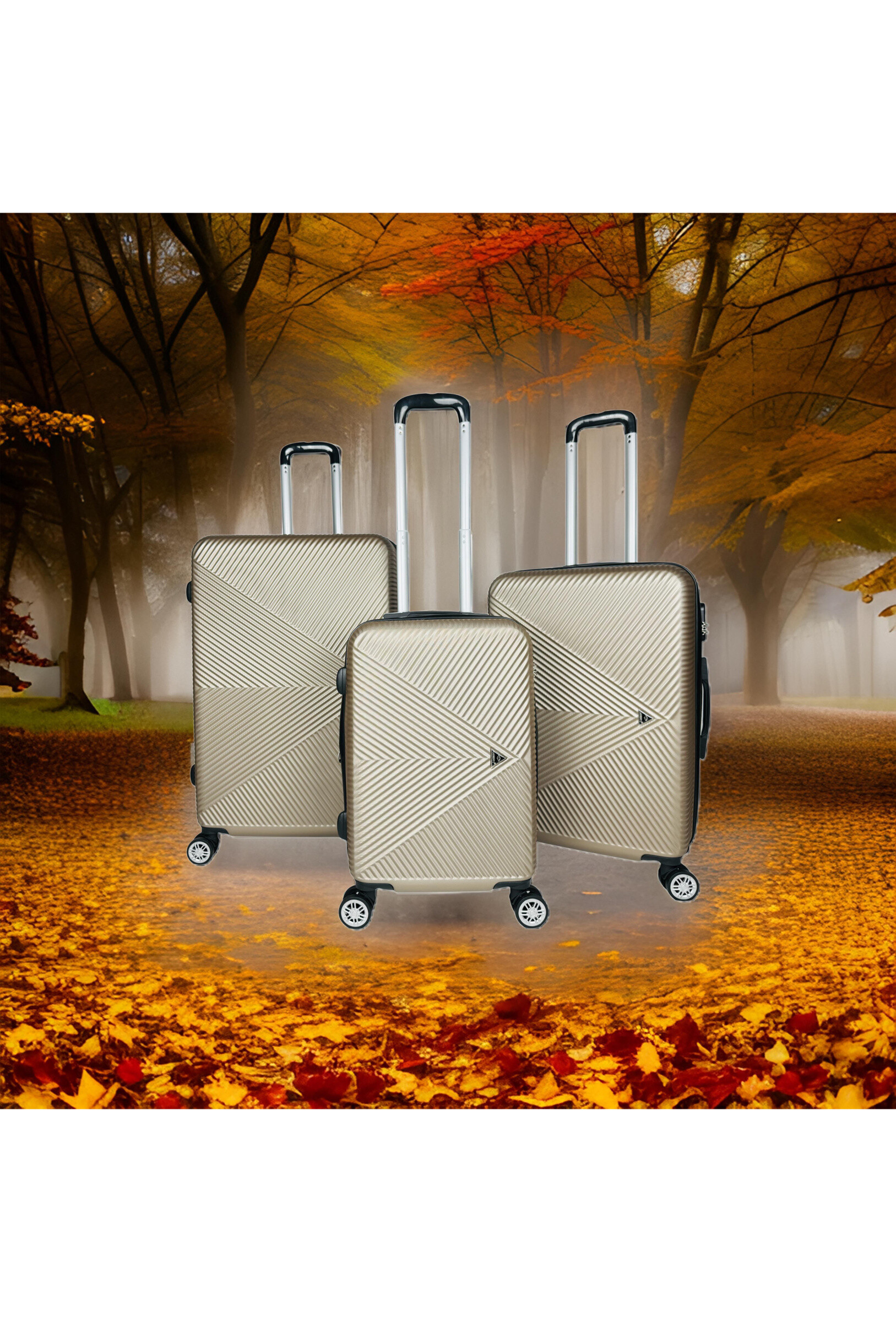 Wholesaler HELIOS BAGAGES - TRAVELER: Set of 3 ABS suitcases with expandable gusset. (888-A)N