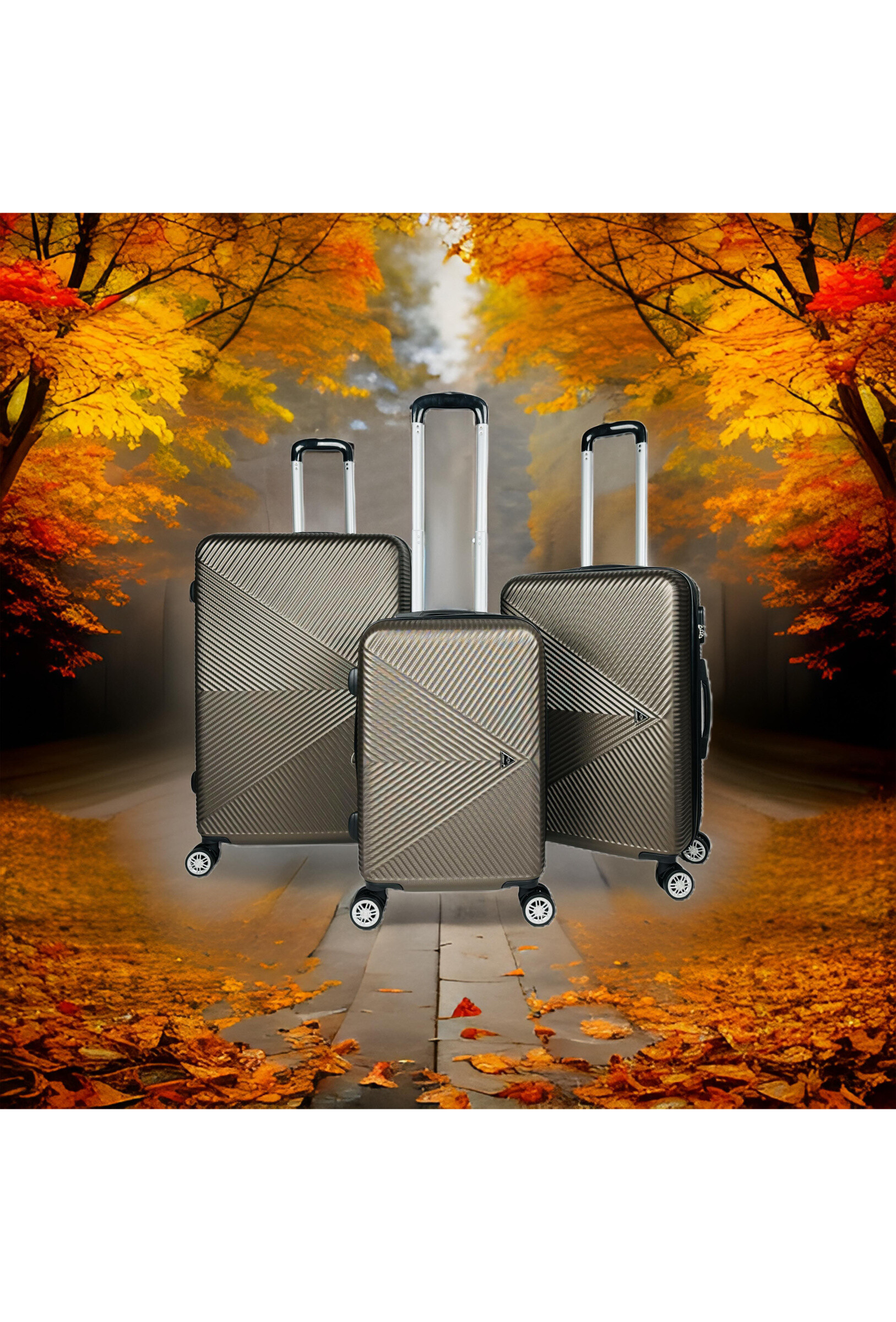 Wholesaler HELIOS BAGAGES - TRAVELER: Set of 3 ABS suitcases with expandable gusset. (888-A)N