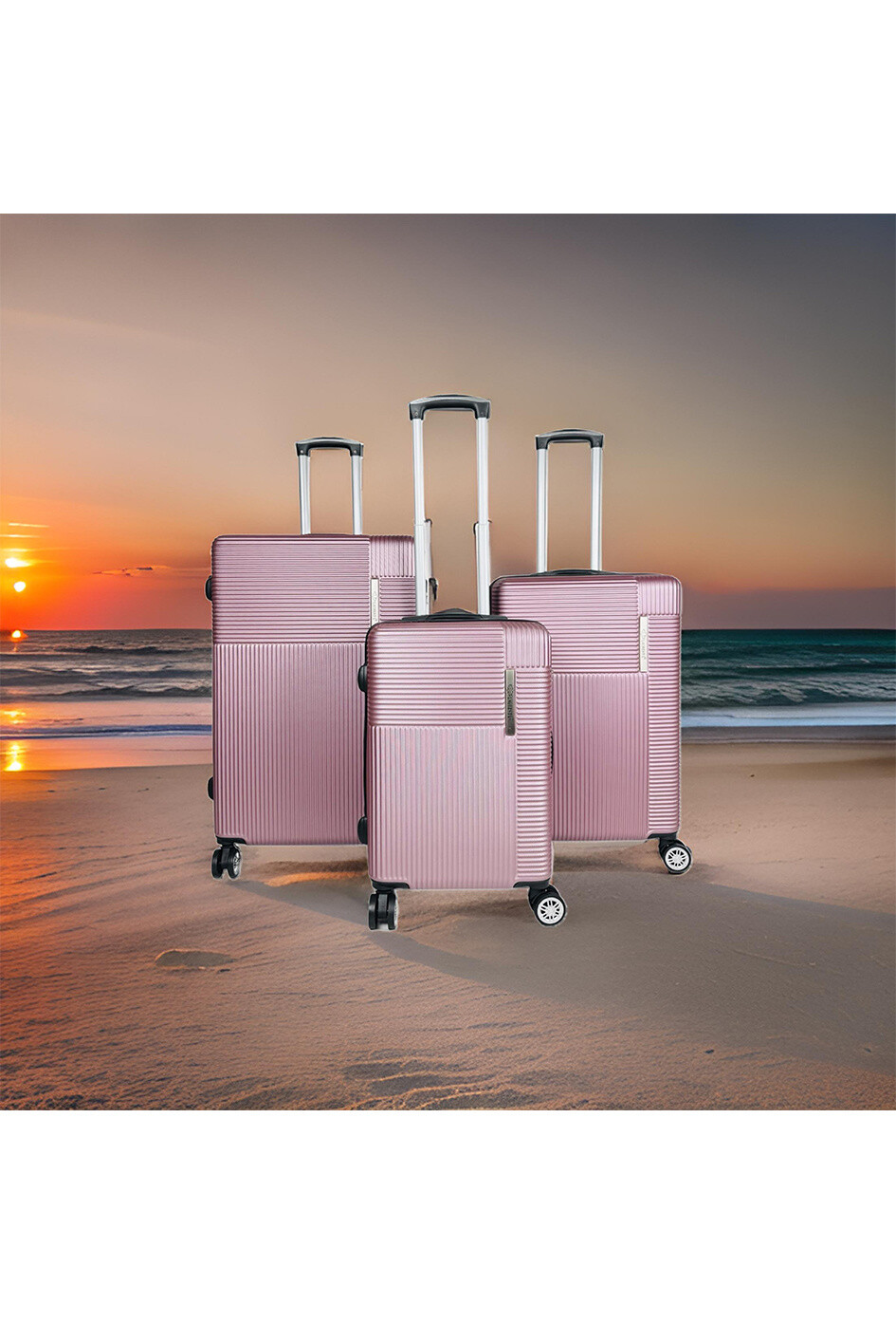 Grossiste Laurent L® - GEOMETRY : Lot de 3 valises en ABS rigidifié. (8577) RG