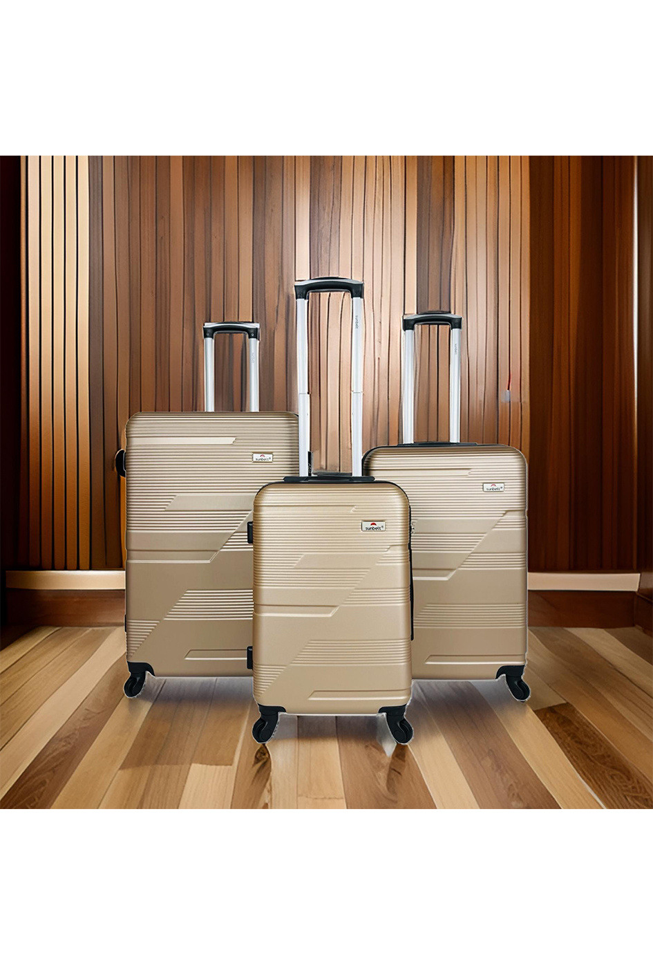 Wholesaler Sunbelt® - CAVALCADE: Set of 3 ABS suitcases. (8079)N