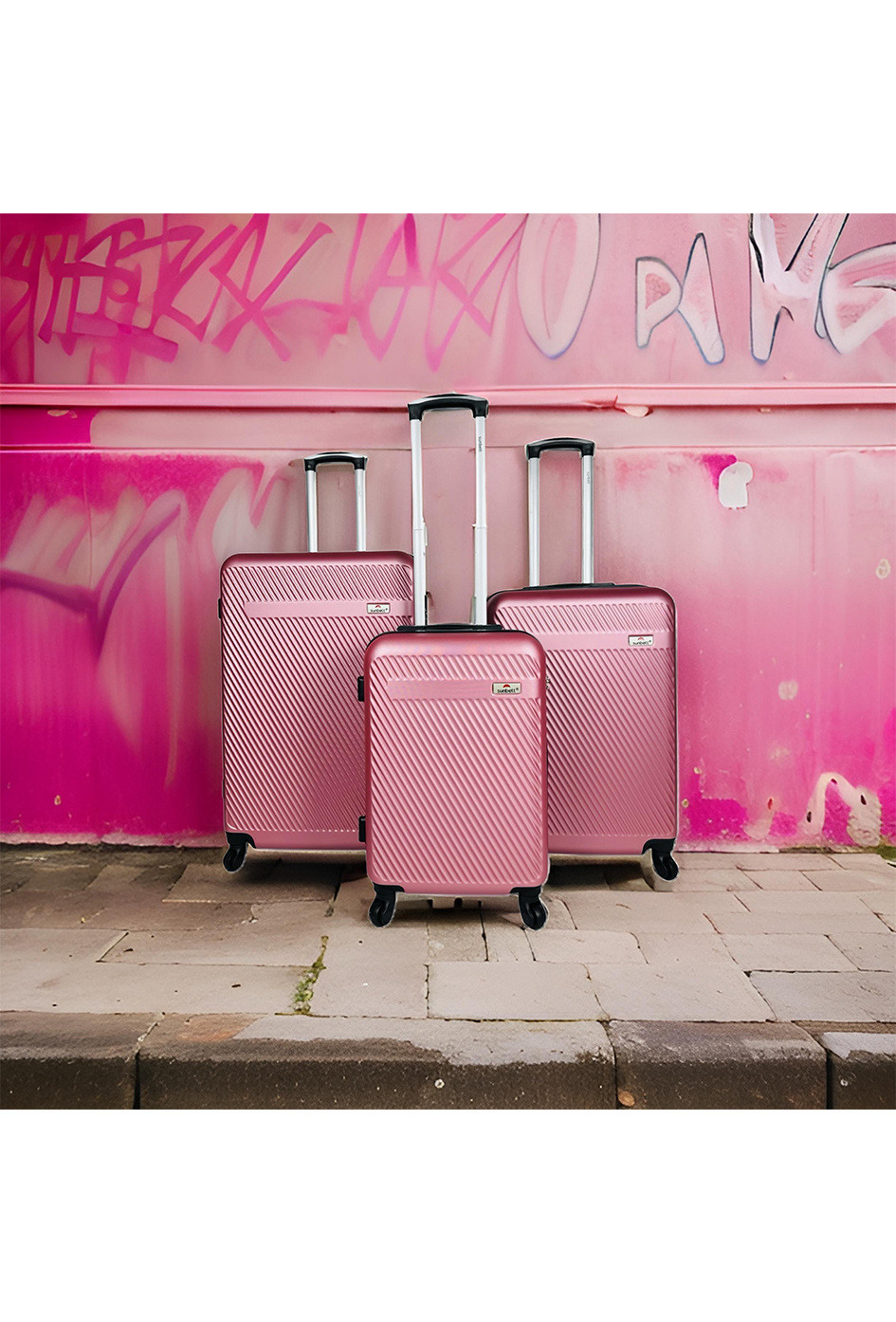 Wholesaler Sunbelt® - CAVALCADE: Set of 3 ABS suitcases. (8079)N