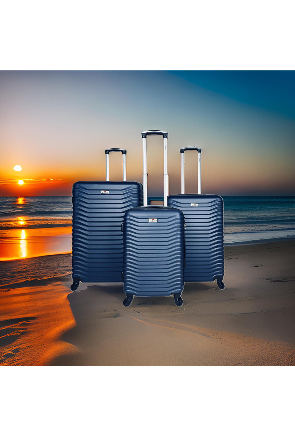 Wholesaler Sunbelt® - CAVALCADE: Set of 3 ABS suitcases. (8079)N