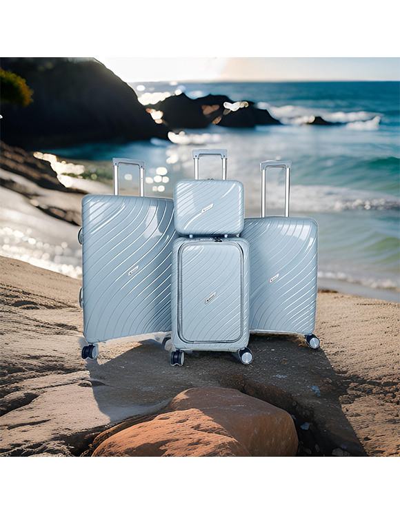 Wholesaler HELIOS® - ODYSEE, set of 3 polypropylene suitcases with expandable gusset. (HLS-01)N