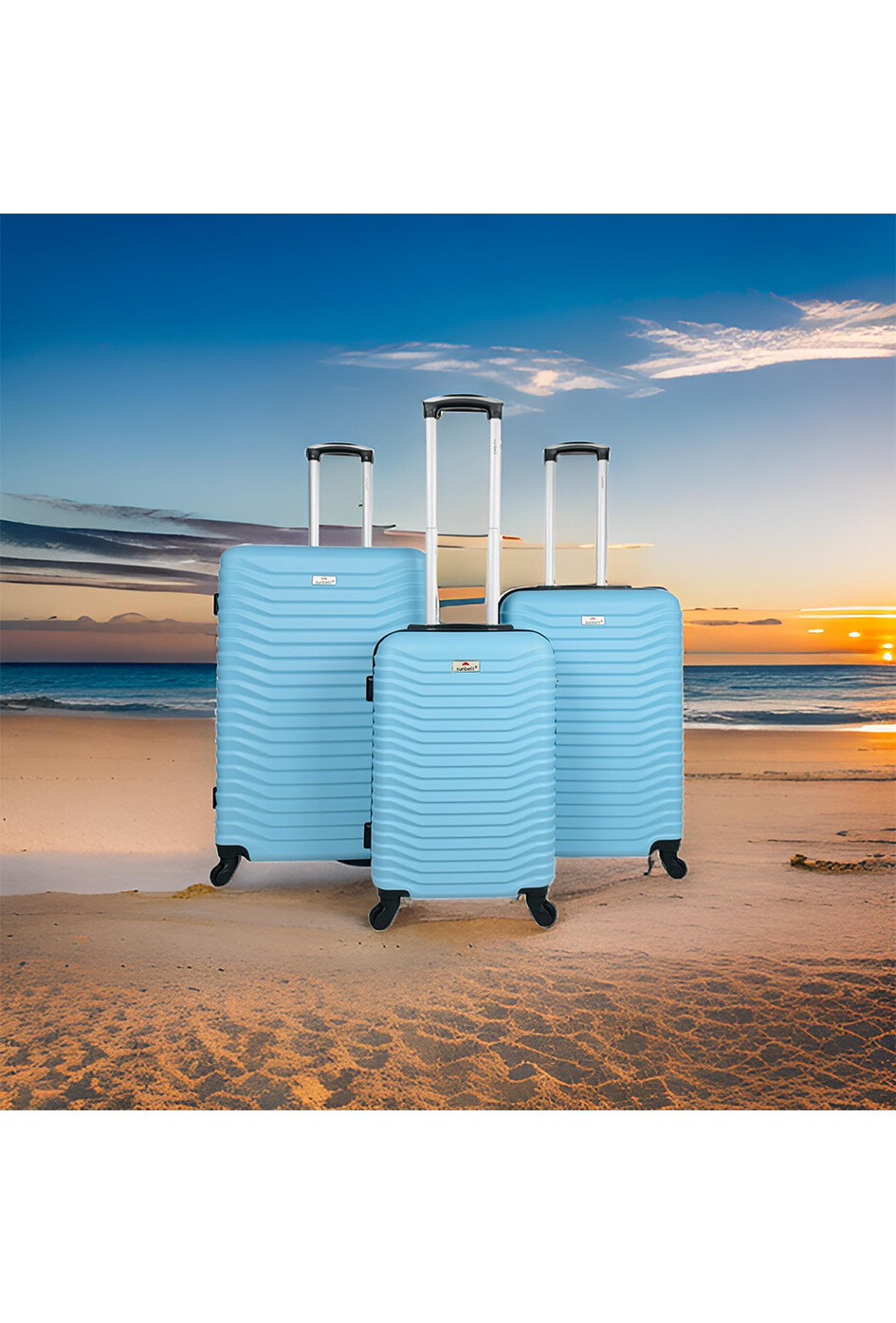 Wholesaler Sunbelt® - CAVALCADE: Set of 3 ABS suitcases. (8079)N