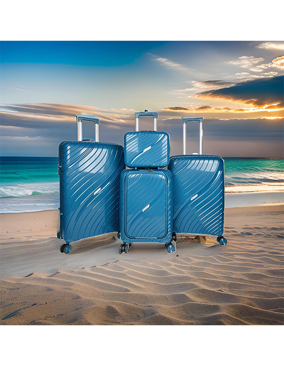 Wholesaler HELIOS® - ODYSEE, set of 3 polypropylene suitcases with expandable gusset. (HLS-01)N
