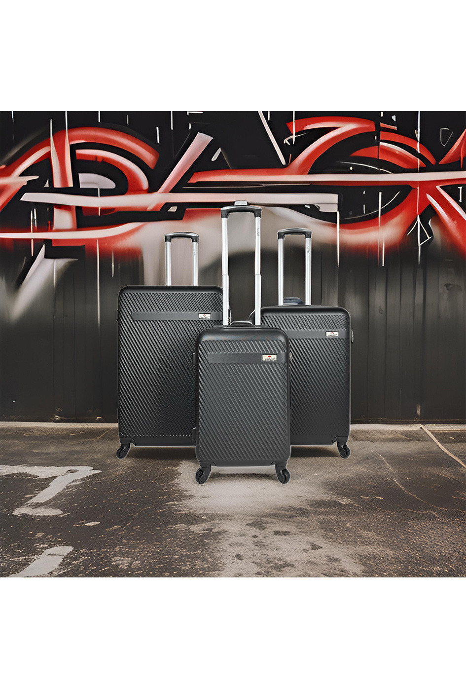 Wholesaler Sunbelt® - CAVALCADE: Set of 3 ABS suitcases. (8079)N