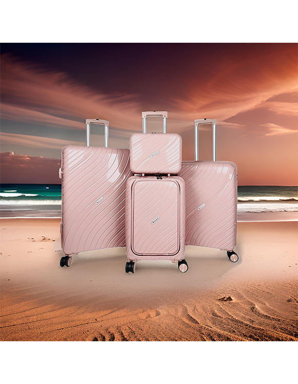 Wholesaler HELIOS® - ODYSEE, set of 3 polypropylene suitcases with expandable gusset. (HLS-01)N