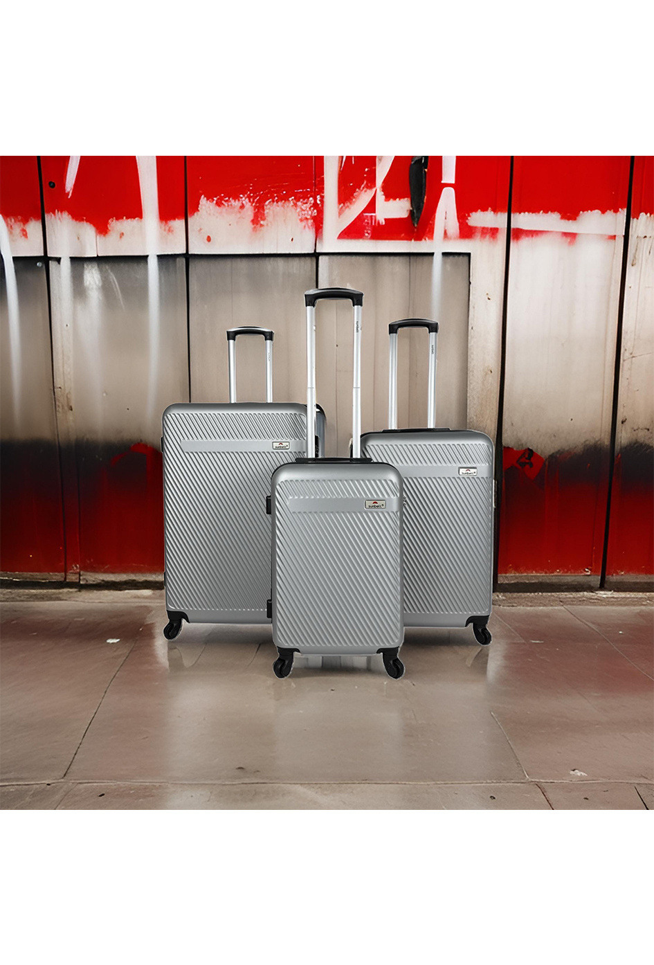 Wholesaler Sunbelt® - CAVALCADE: Set of 3 ABS suitcases. (8079)N
