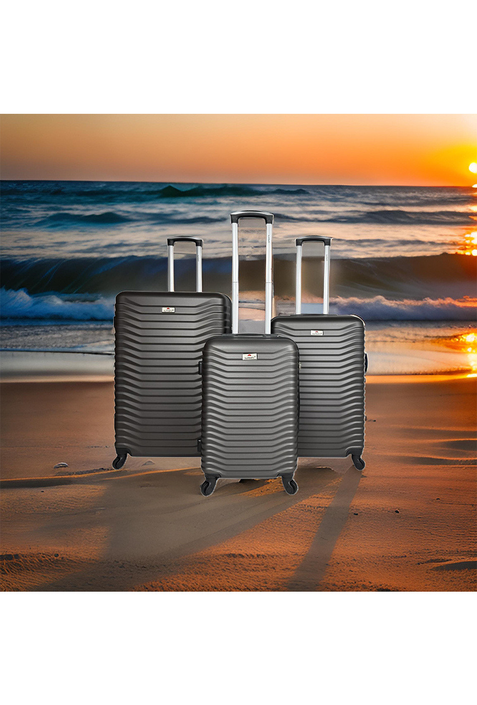 Wholesaler Sunbelt® - CAVALCADE: Set of 3 ABS suitcases. (8079)N