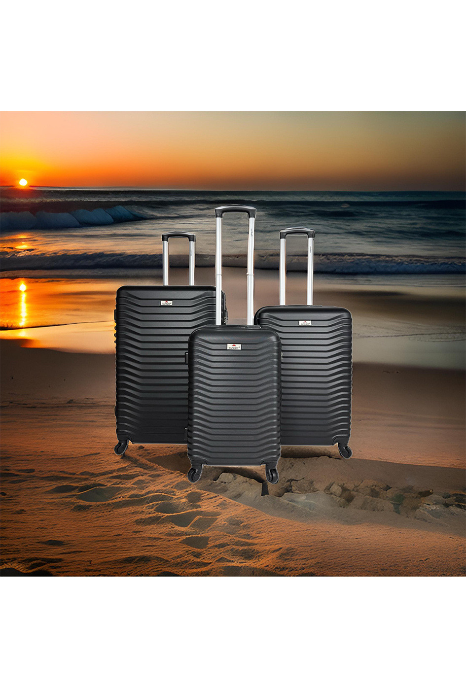 Wholesaler Sunbelt® - CAVALCADE: Set of 3 ABS suitcases. (8079)N