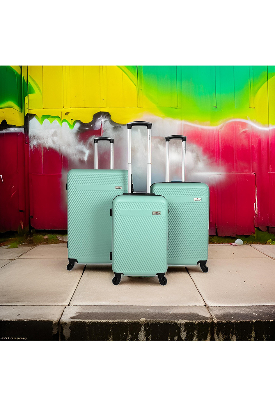 Wholesaler Sunbelt® - CAVALCADE: Set of 3 ABS suitcases. (8079)N