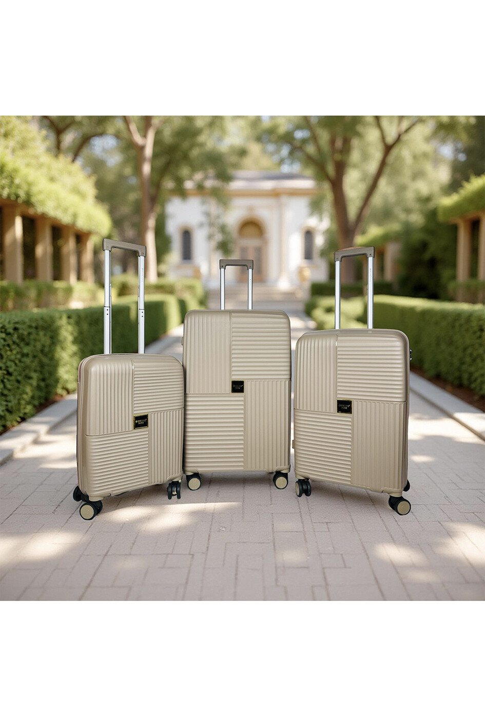 Wholesaler HELIOS® - ODYSEE, set of 3 polypropylene suitcases with expandable gusset. (HLS-01)N