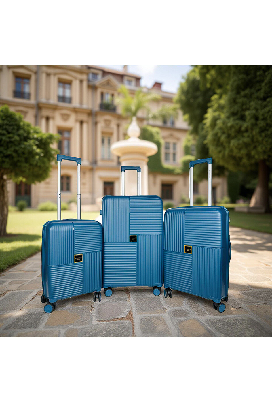 Wholesaler HELIOS® - ODYSEE, set of 3 polypropylene suitcases with expandable gusset. (HLS-01)N