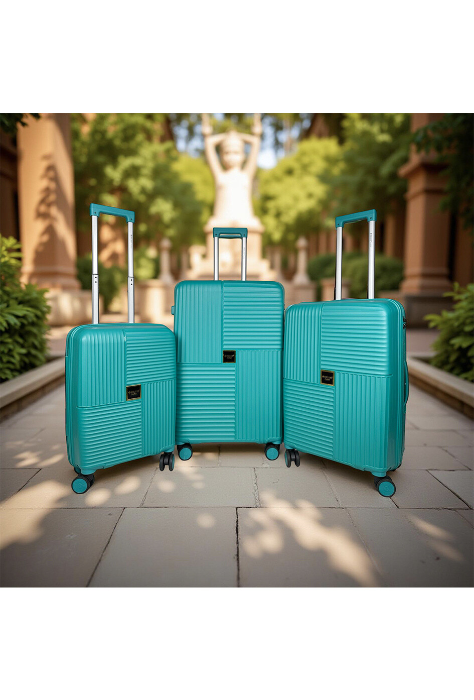 Wholesaler HELIOS® - ODYSEE, set of 3 polypropylene suitcases with expandable gusset. (HLS-01)N