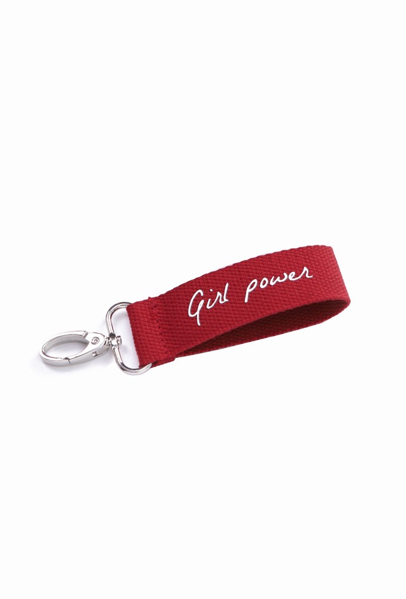 Wholesaler La p'tite cachottière - Porte clefs "Girl Power"