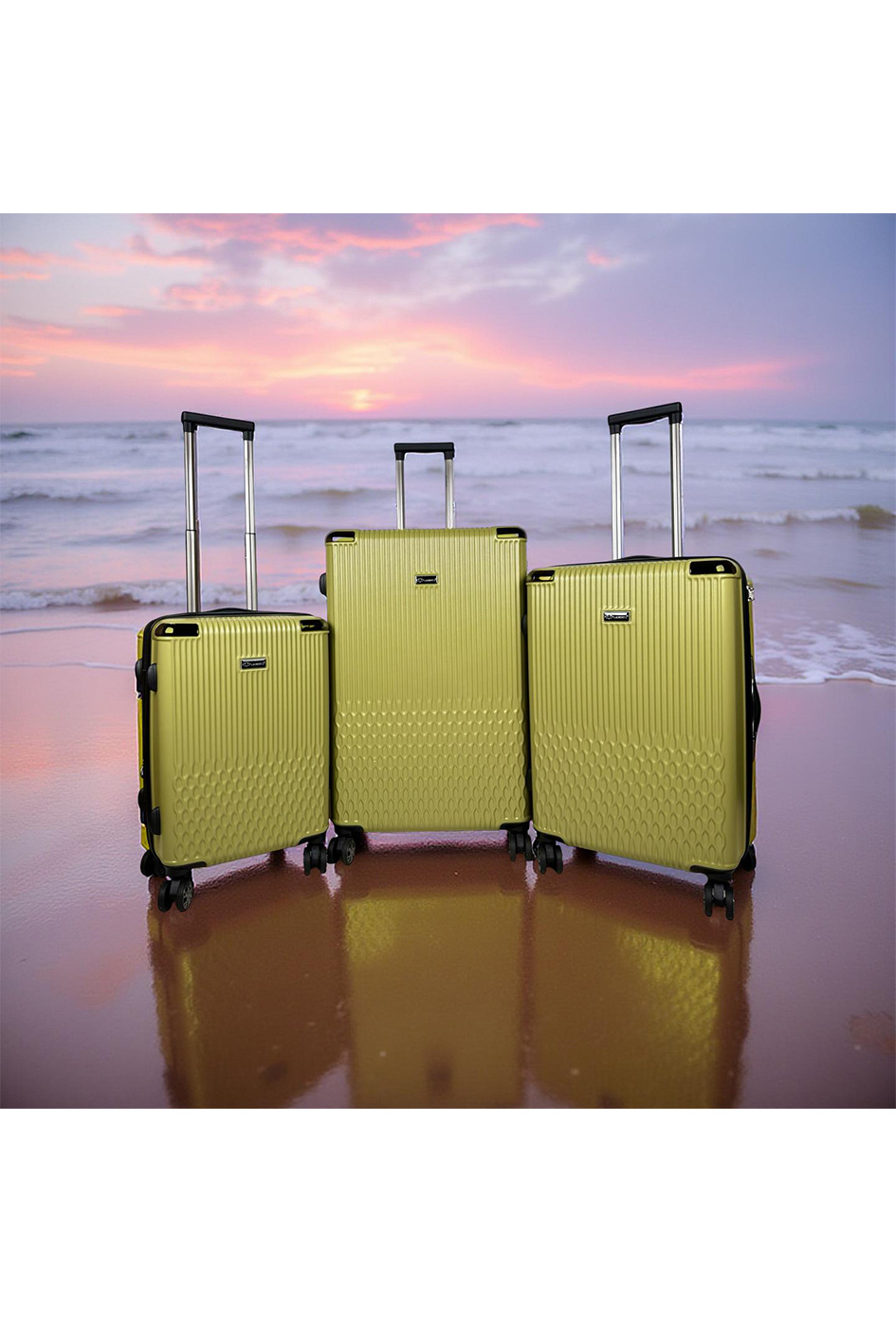 Wholesaler Laurent L® - ABS-2121, MERCURE (Laurent L®), lot de 3 valises en ABS rigidifié extensible. [GR]