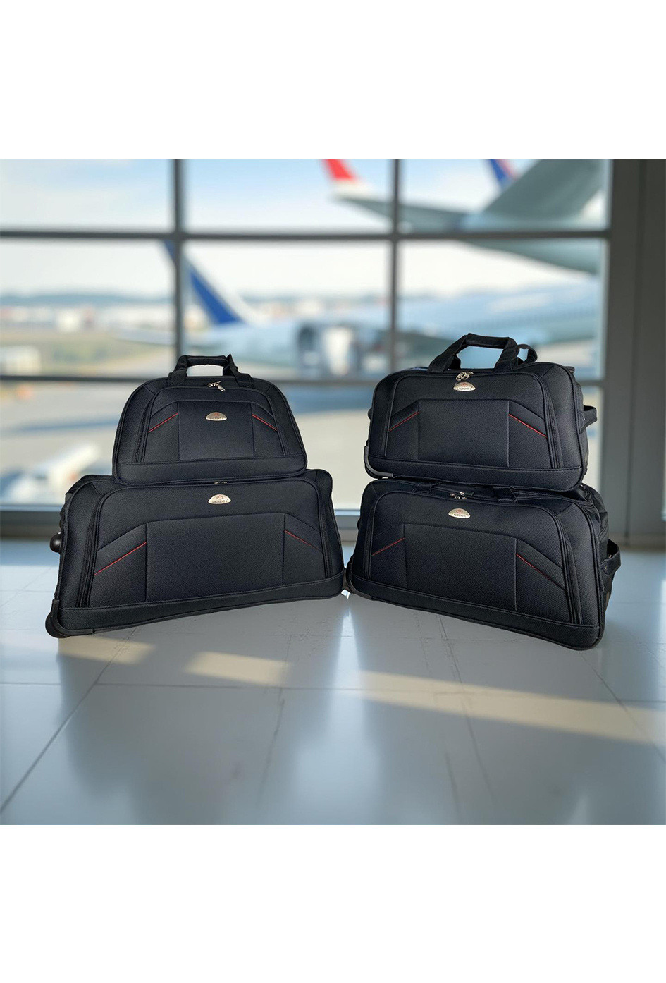 Grossista Laurent L® - MESSENGER : Lot de 3 sacs de voyage et 1 vanity (FB-1) N