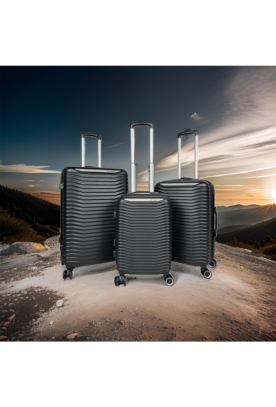 Wholesaler Laurent L® - CAVALCADE: Set of 3 ABS suitcases. (8079)N