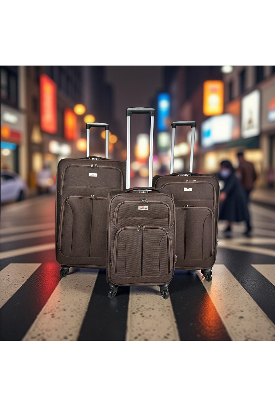 Wholesaler Laurent L® - 688 : COUNTRY, collection de 3 valises en nylon polyester 1200D. M