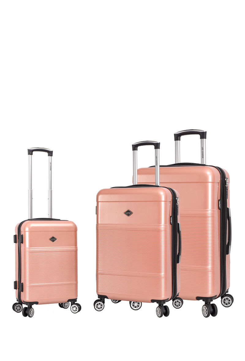 Wholesaler LEECOOPER - Set of 3 Expand double-wheel trolley suitcases