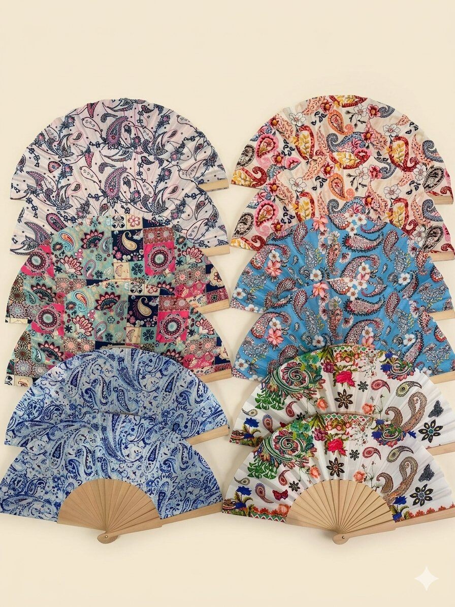Mayorista LEXA PLUS - Abanico de madera con estampados