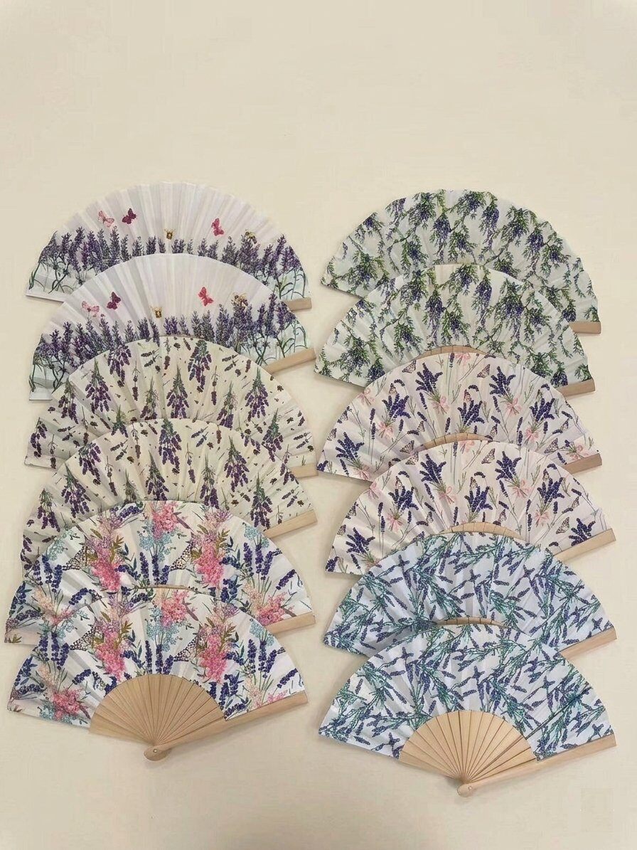 Mayorista LEXA PLUS - Abanico de madera con estampados