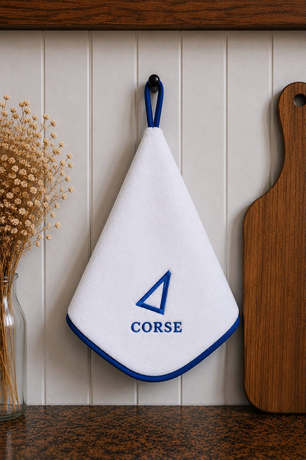 Wholesaler LINA - Set of embroidered tea towel hand towels - CORSE
