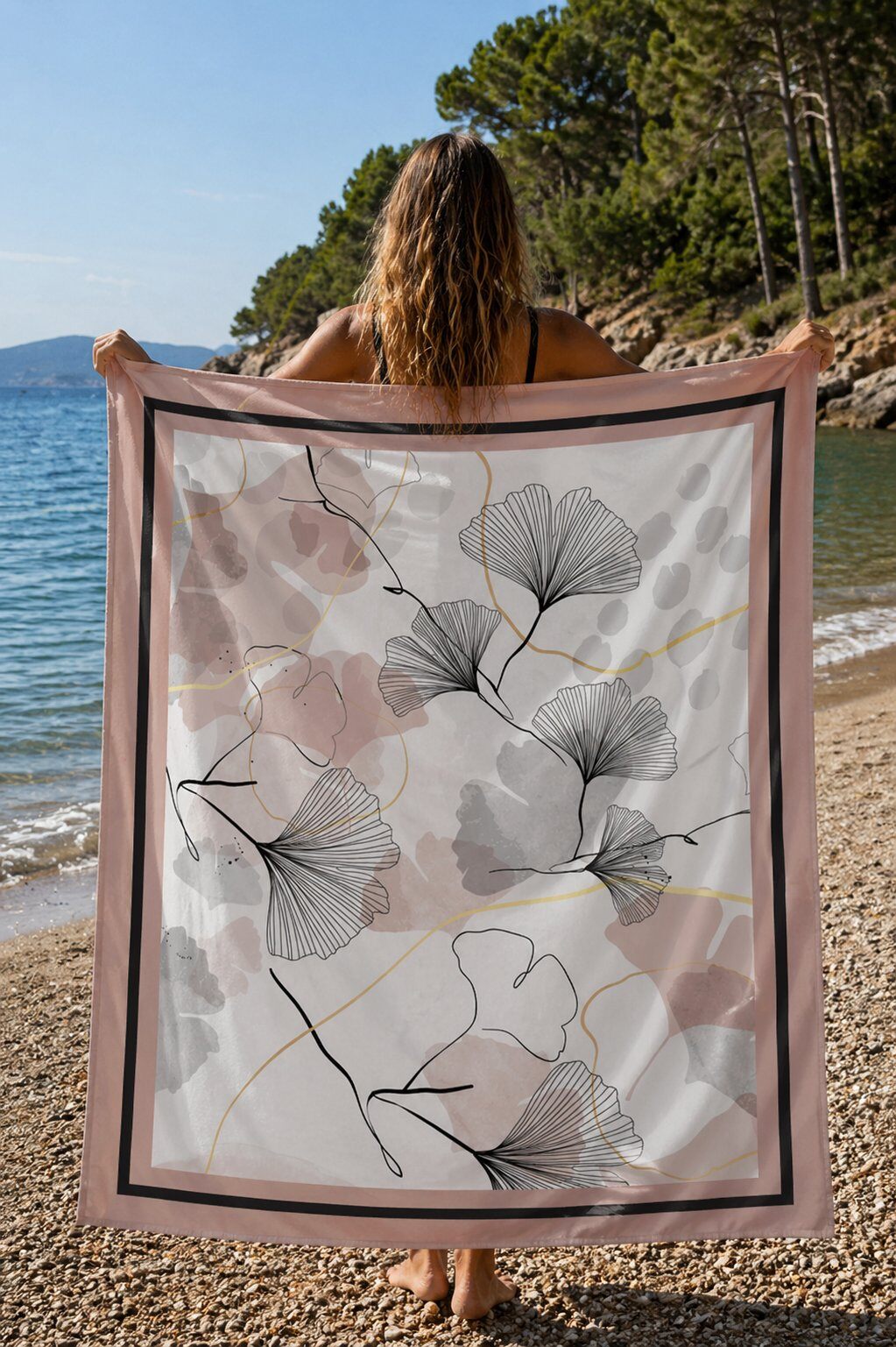 Wholesaler LINA - Microfiber beach towel - 140x170cm - Adult collection
