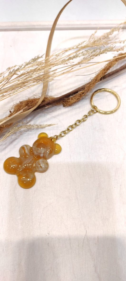 Wholesaler Lolo & Yaya - Stainless steel teddy bear keyring