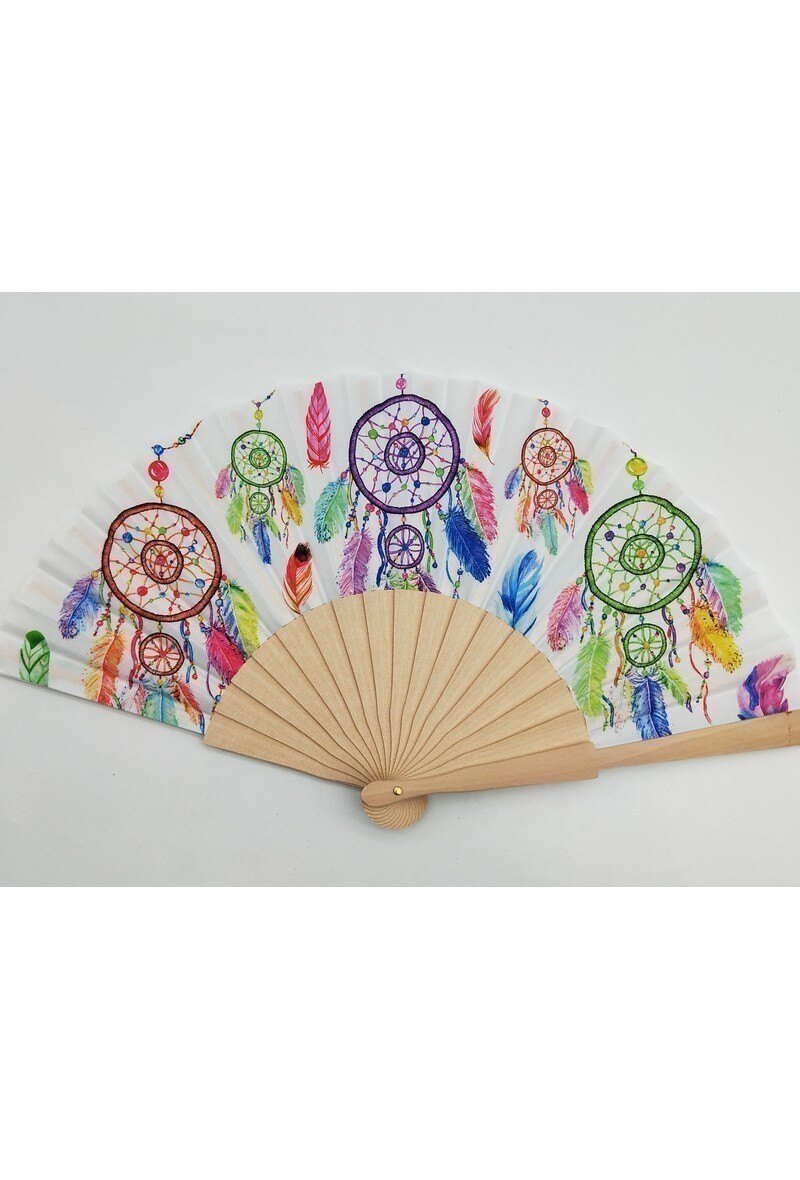 Wholesaler LX Moda - F-97 – Foldable fan with dreamcatcher design