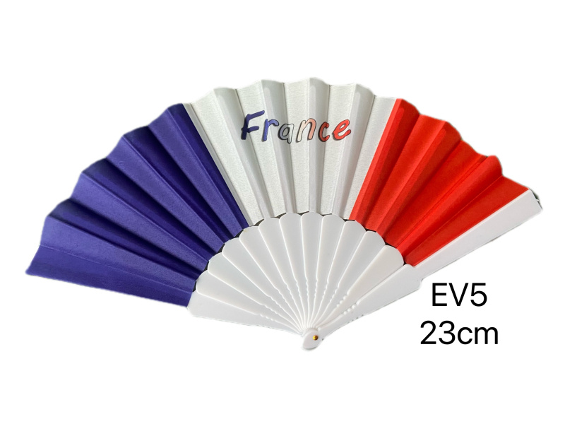 Wholesaler Mac Moda - printed fan with plastic handle