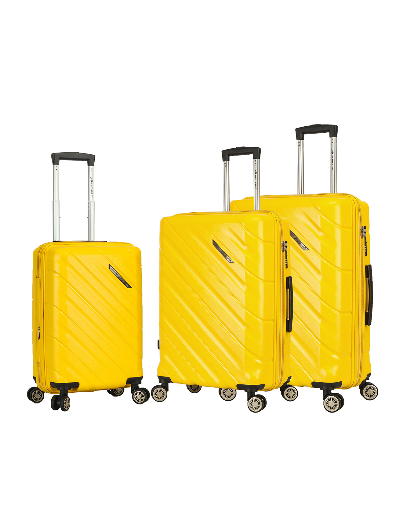 Grossista MADISSON - MADISSON Valigia Rigida M43903 Set di 3 con Ruote Girevoli a 360° Polipropilene